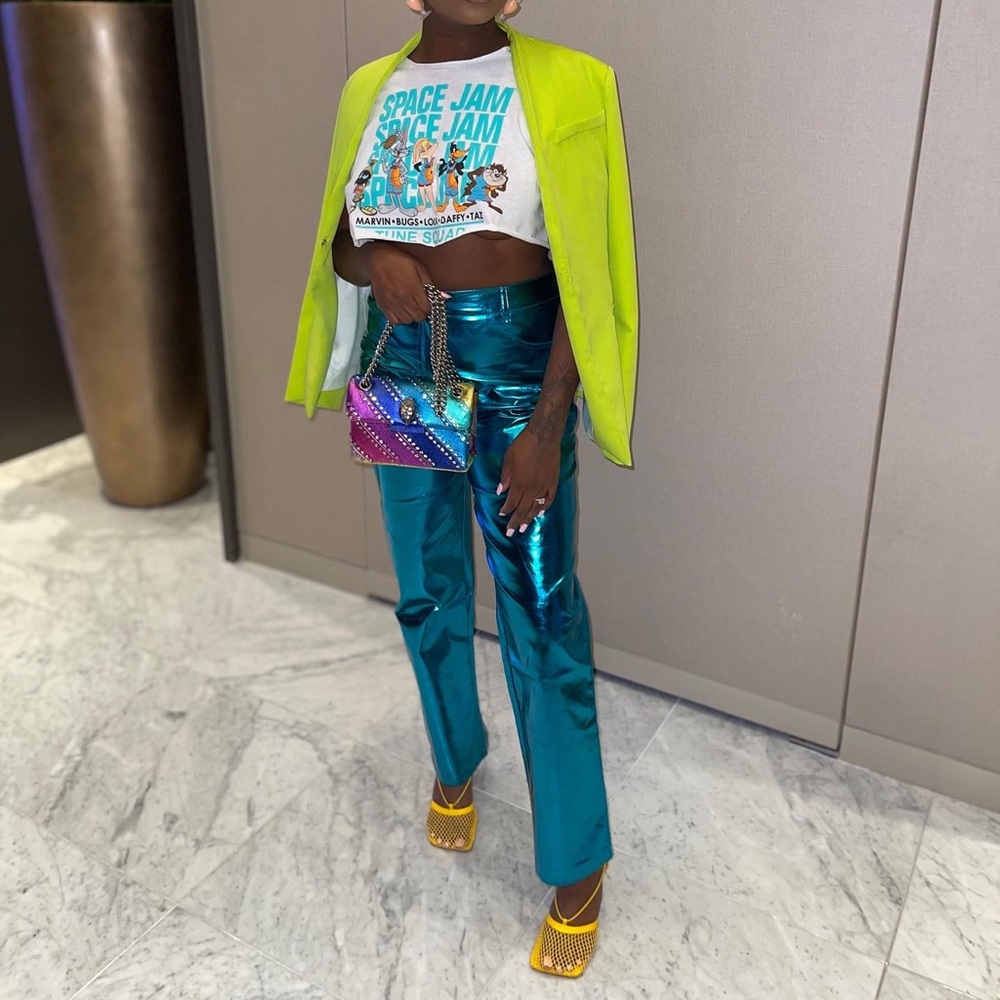 Metallic blue plants